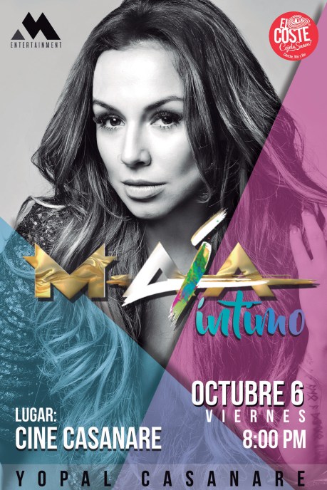 MAÍA llega a Yopal este 6 de octubre